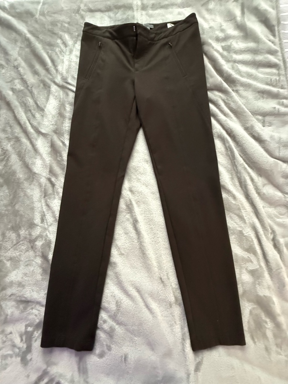 Vince Dark Brown Slim Dress Pants